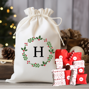 Bath Body & Home Chrsitmas Advent with FREE Personalised Christmas Sack