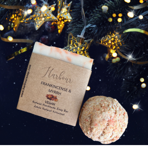 Frankincense & Myrrh Vegan Soap & Bath Truffle Gift
